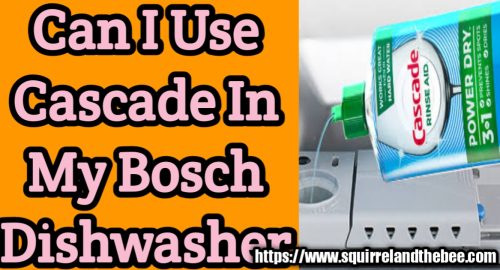 Can I Use Cascade In My Bosch Dishwasher