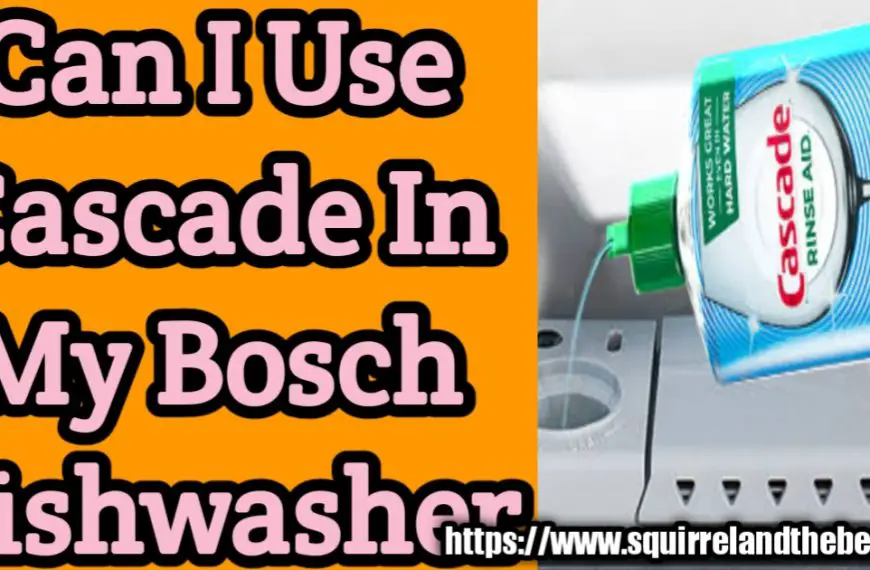 Can I Use Cascade In My Bosch Dishwasher