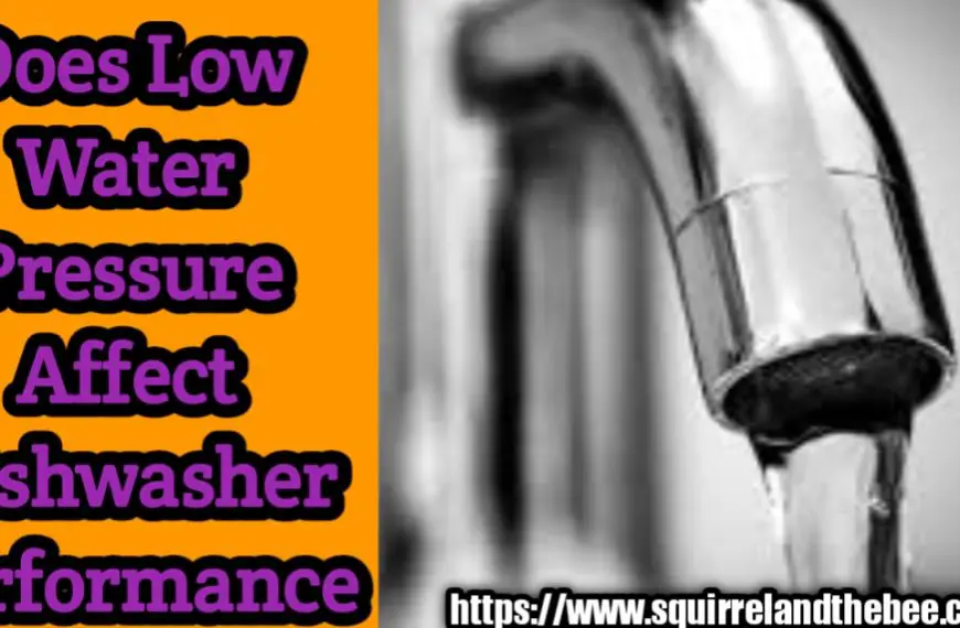 Does Low Water Pressure Affect Dishwasher Performance