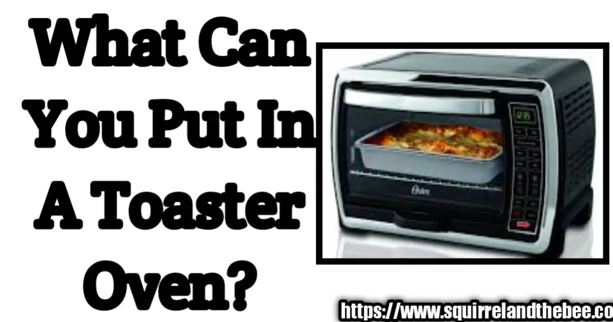 What Can You Put In A Toaster Oven?