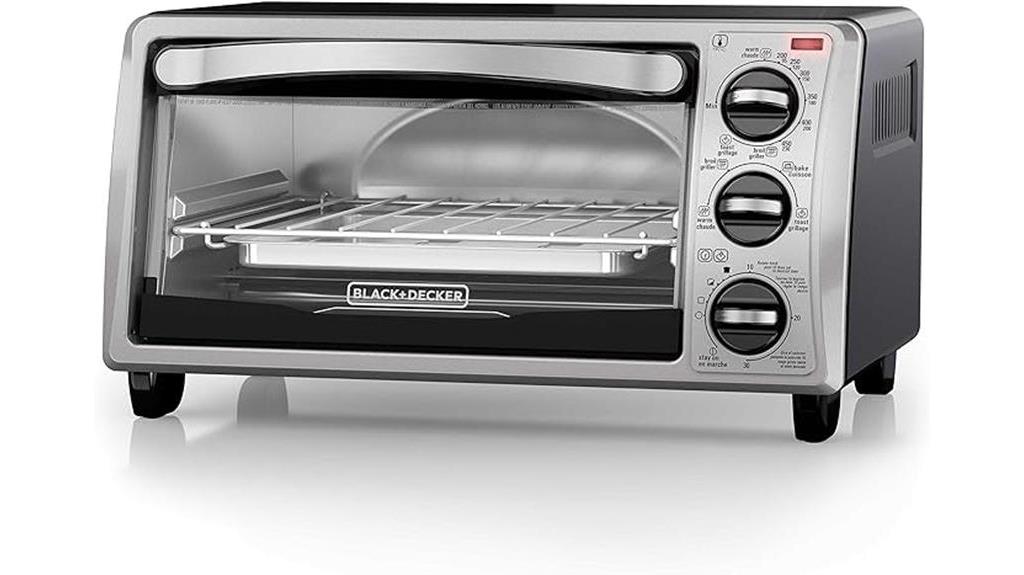 compact 4 slice toaster oven